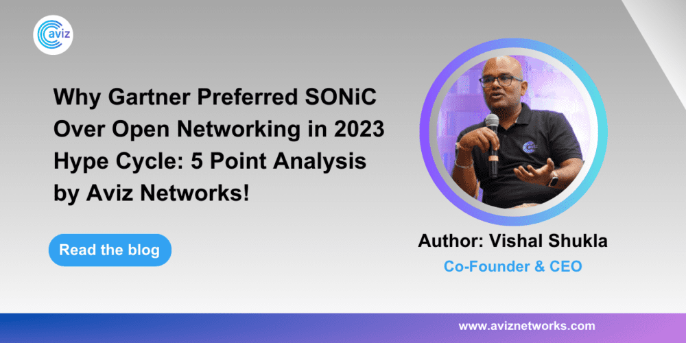 Why Gartner Preferred SONiC Over Open Networking in 2023 Hype Cycle: 5 Point Analysis by Aviz Networks!
